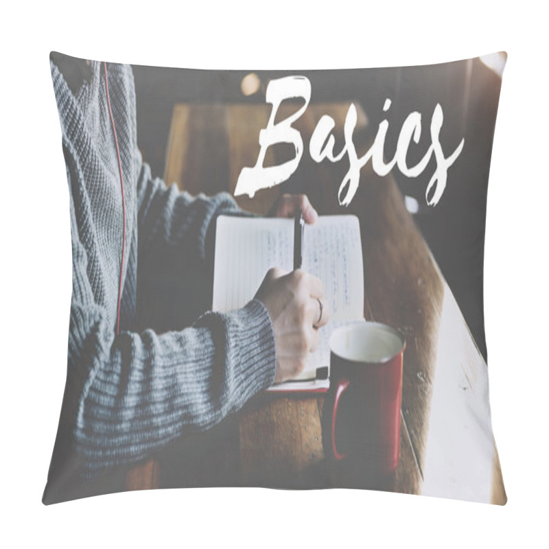 Personality  Girl Writing In Notebook Pillow Covers