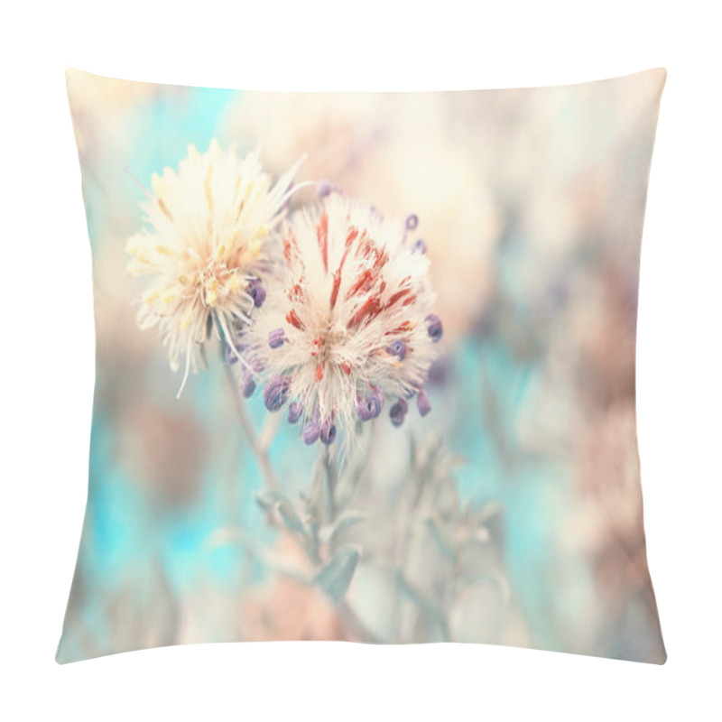 Personality  Cute Autumnal Fluffy Aster's Bud Pillow Covers