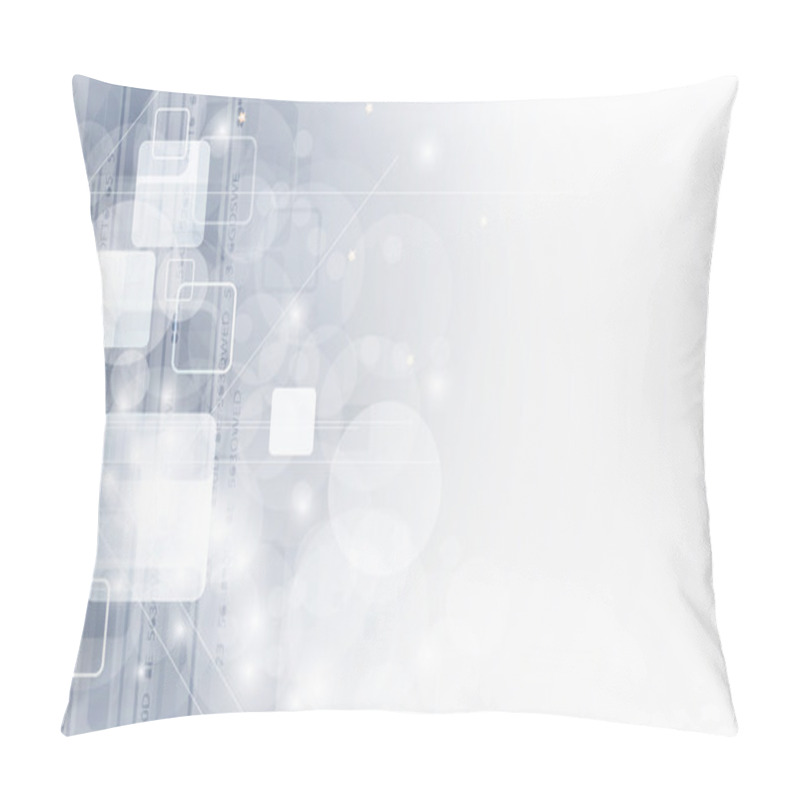 Personality  Abstract Grey Technology Business Banner Background Pillow Covers