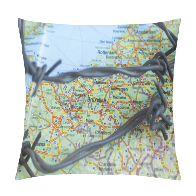 Personality  ISIL Crisis Brussels Map Pillow Covers