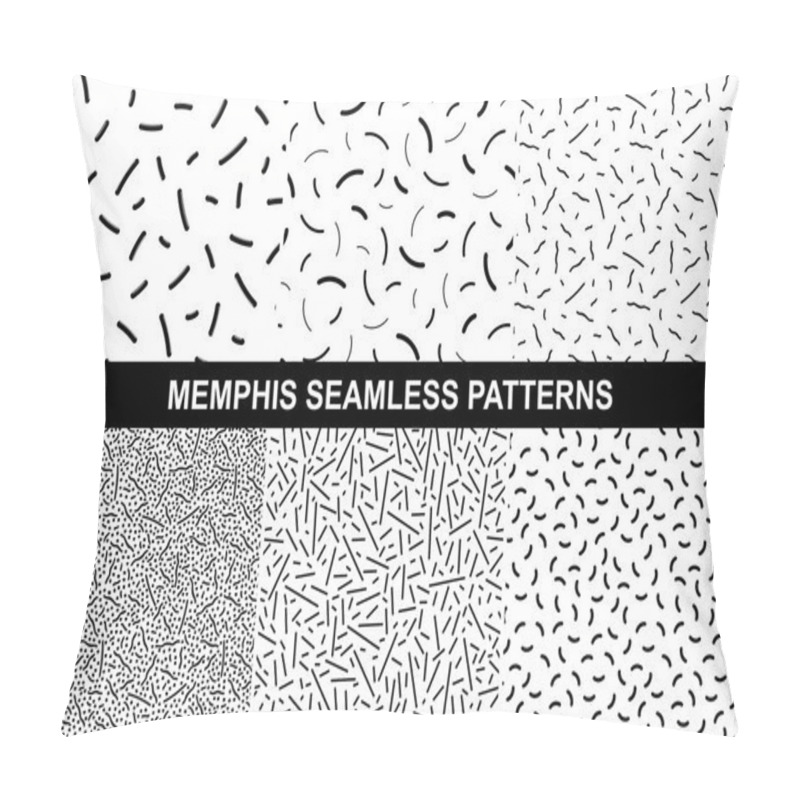 Personality  Collection Of Retro Memphis Patterns - Seamless. Pillow Covers