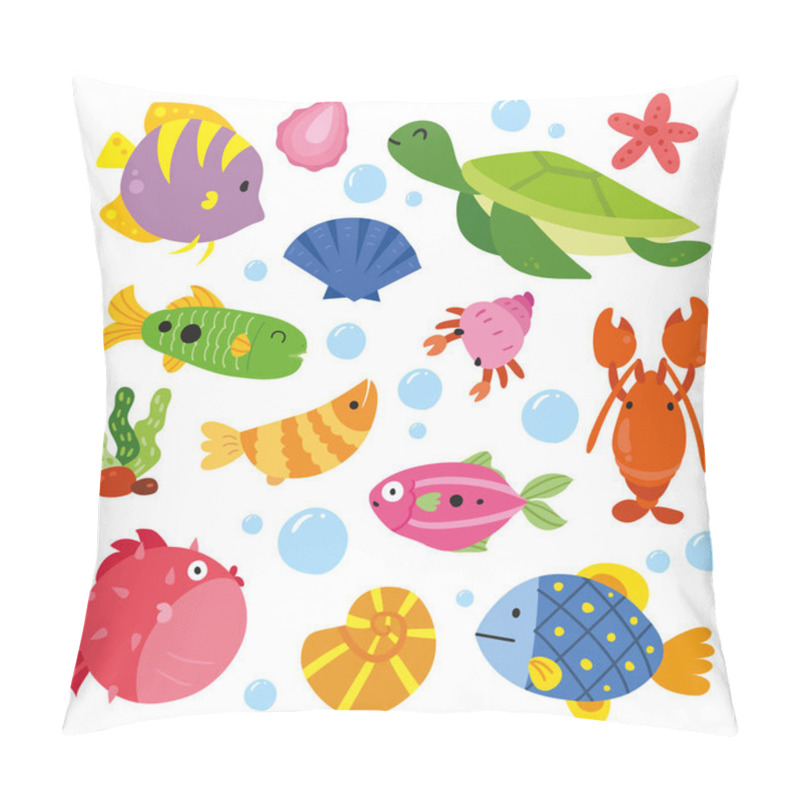 Personality  Animals Character Design, Ocean Collection Pillow Covers