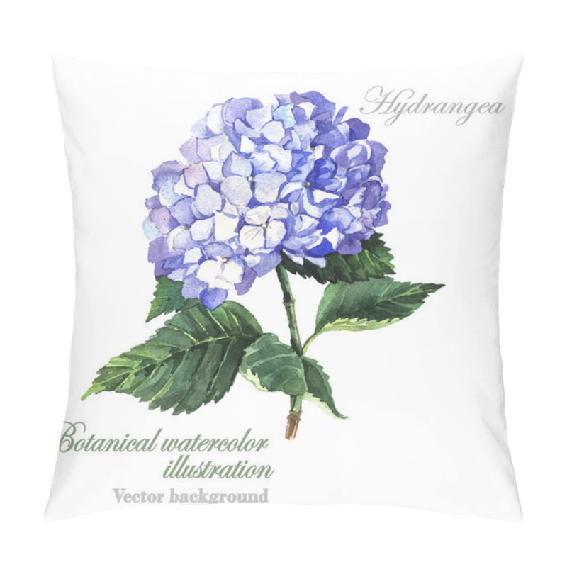 Personality  Blue Hydrangea Blossom Pillow Covers