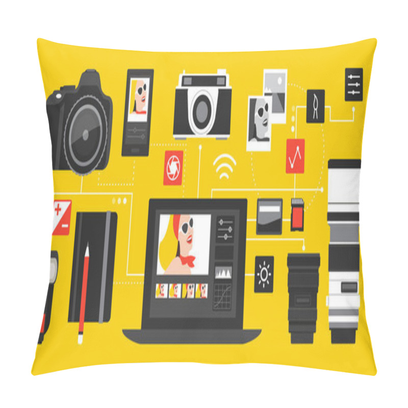 Personality  Photography And Postproduction Banner Pillow Covers