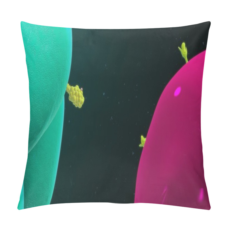 Personality  Macrophage Binding With T Cell Pillow Covers