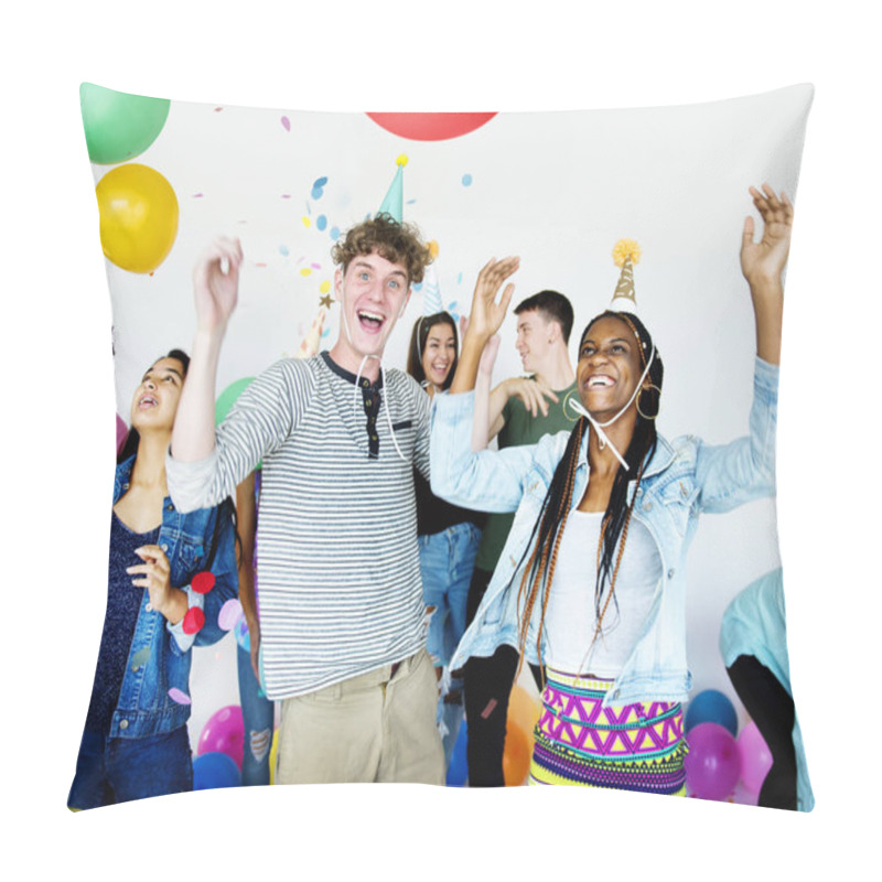 Personality  Teens At Birthday Party Pillow Covers