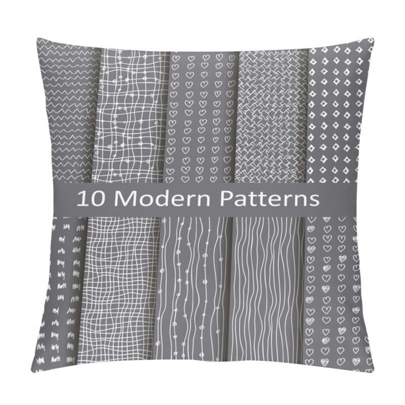 Personality  Set Of Ten Modern Patterns Pillow Covers