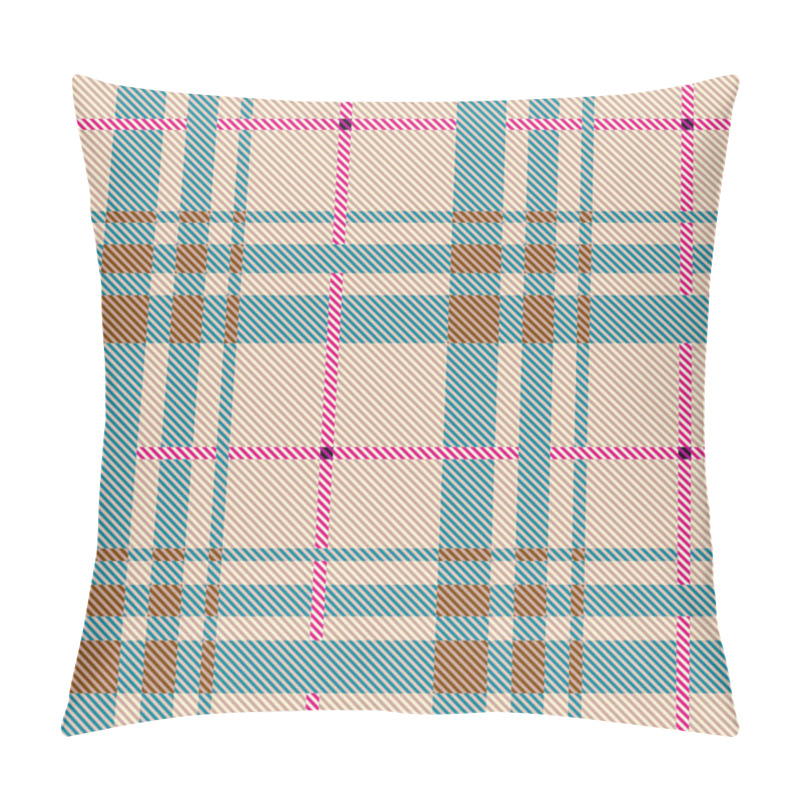 Personality  Seamless Plaid Background. Vector Image In Geometric Style Pillow Covers