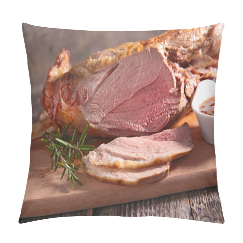 Personality  Roast Lamb On Wooden Board Pillow Covers