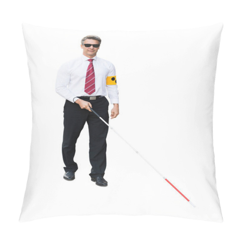 Personality  Blind Man Wearing Arm Band Pillow Covers