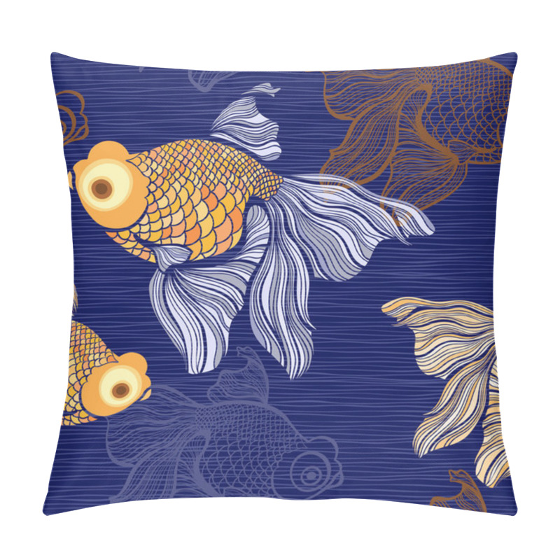 Personality  Goldfish Pattern Pillow Covers