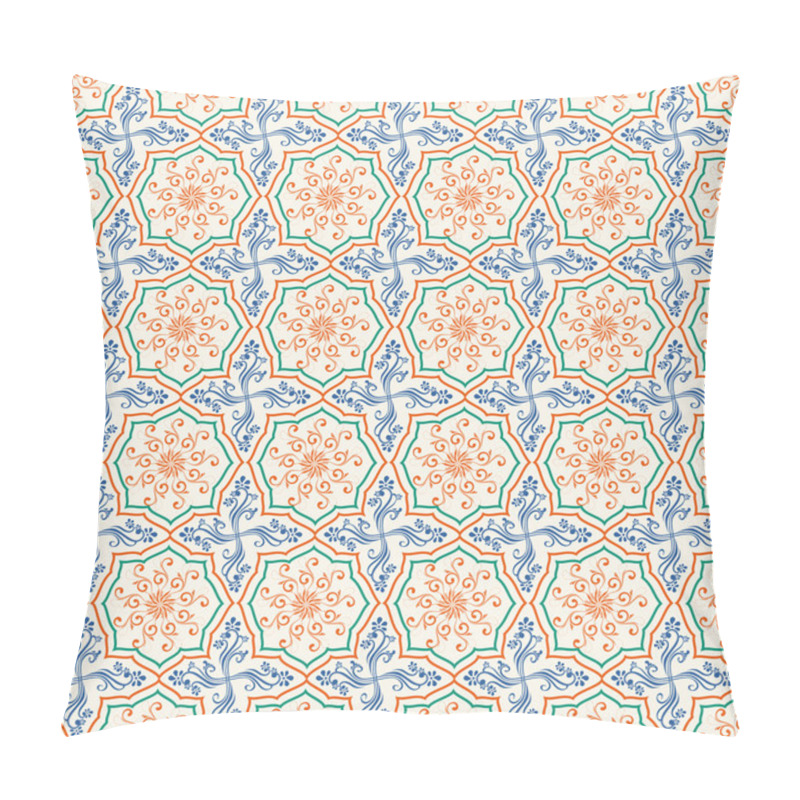 Personality  Seamless Background With Arabic Or Islamic Ornaments Style Patte Pillow Covers