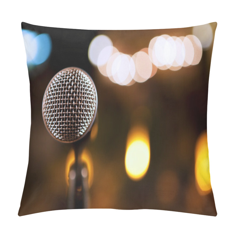 Personality  Microphone Detail Background Pillow Covers