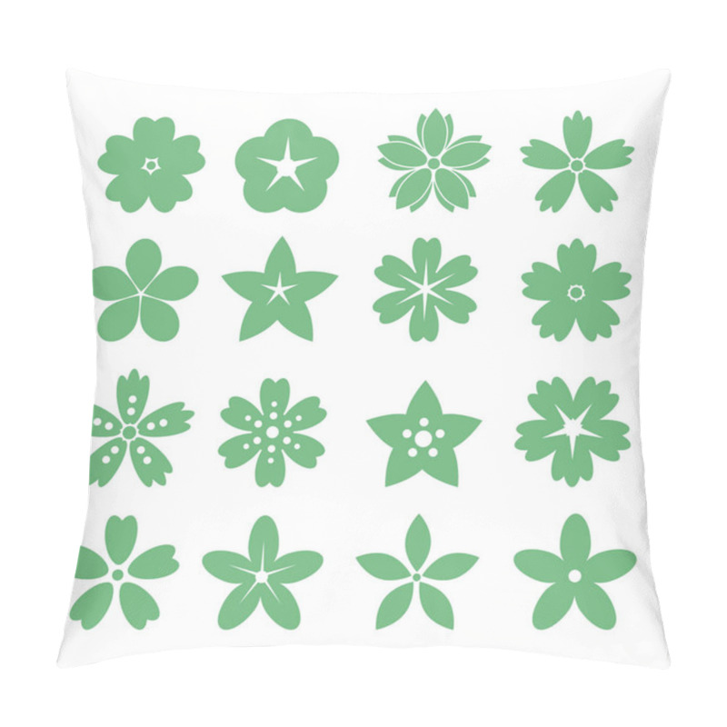 Personality  Flower Icons For Pattern Pillow Covers