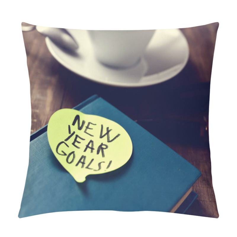 Personality  Text New Years Goals In A Notepad Pillow Covers