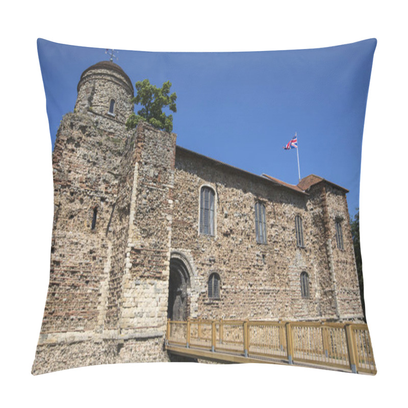 Personality  A View Of The Historic Colchester Castle, Located In The Market Town Of Colchester In Essex, UK.  Pillow Covers