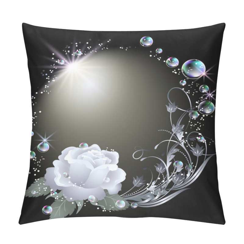 Personality  Rose, Star And Bubbles Pillow Covers