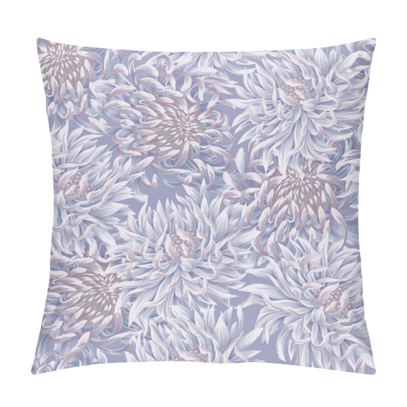 Personality  Seamless Pattern With Chrysanthemums. Vector Pillow Covers