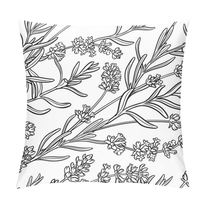 Personality  Lavender Seamless Pattern Pillow Covers