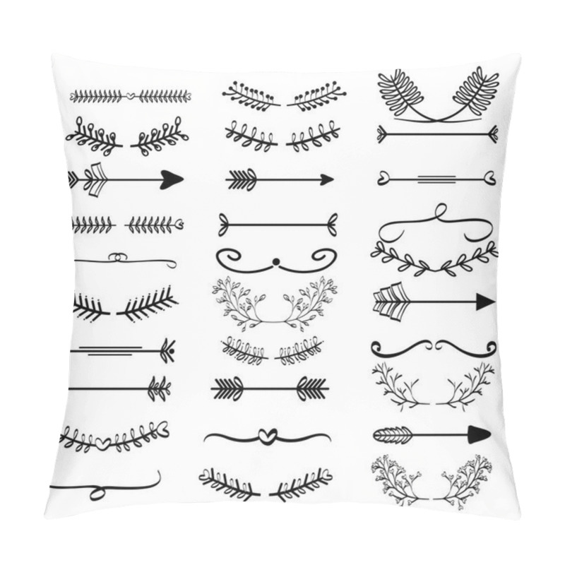 Personality  Arrows Edges And Bwreath Set Frame Icons Pillow Covers