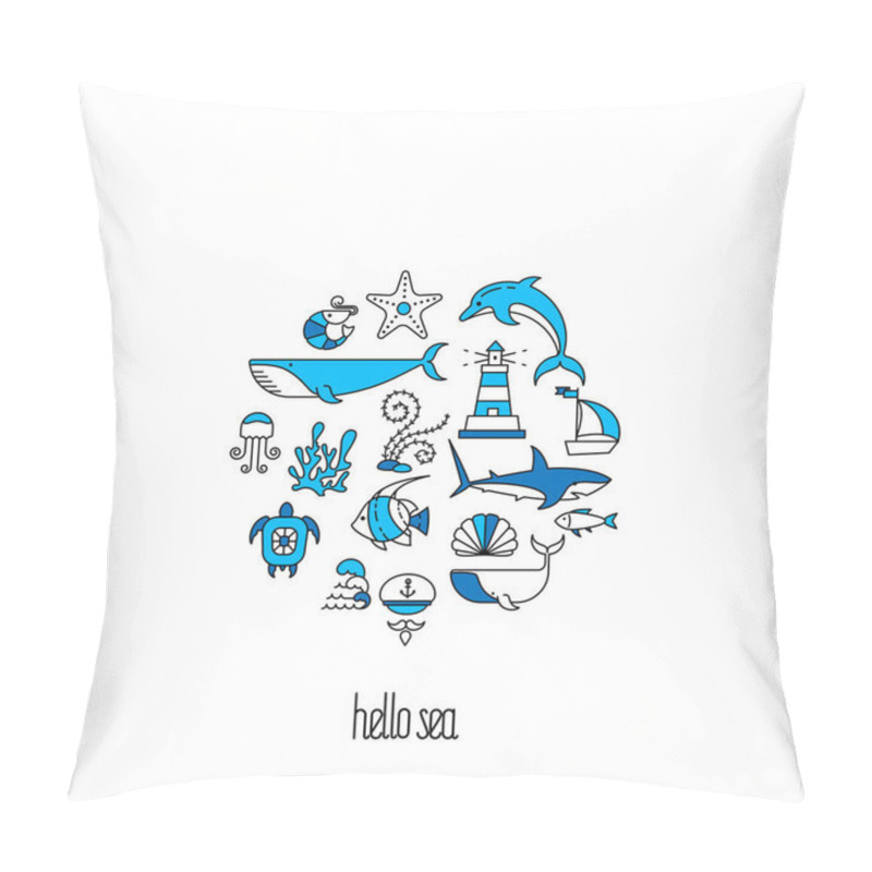 Personality  Character Set Nautical Theme Pillow Covers