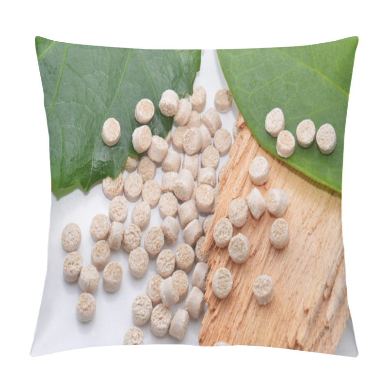 Personality  Biopolymer With Leaves And Wood Pillow Covers