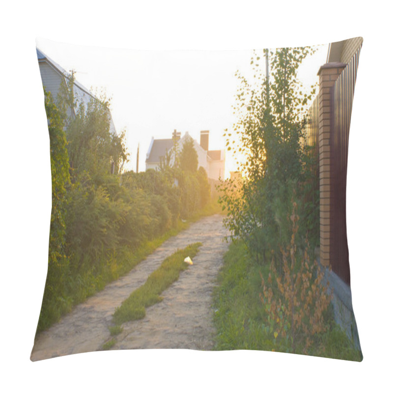 Personality  Sunset In Suburban Settlement Pillow Covers