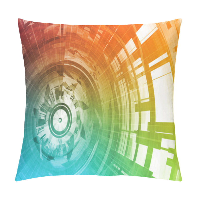 Personality  Technology Abstract Pillow Covers