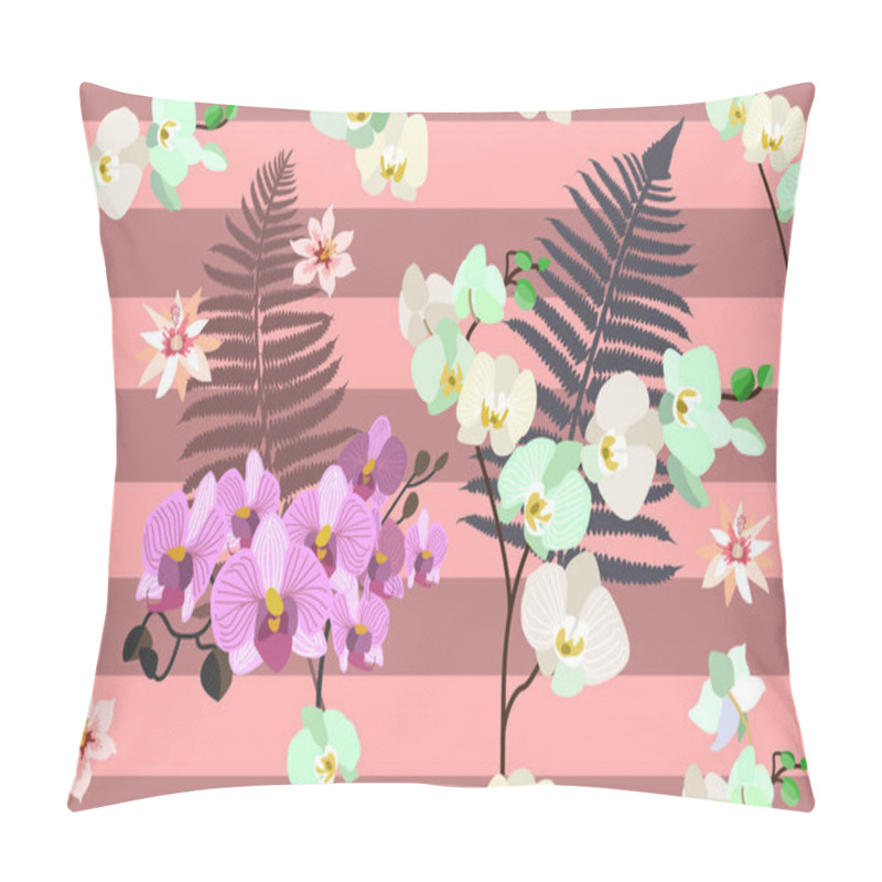 Personality  Seamless Botanical Print With Oriental Motifs.  Pillow Covers