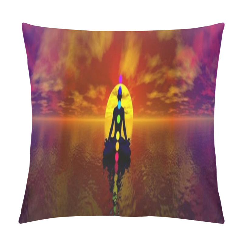 Personality  Chakras - 3D Render Pillow Covers