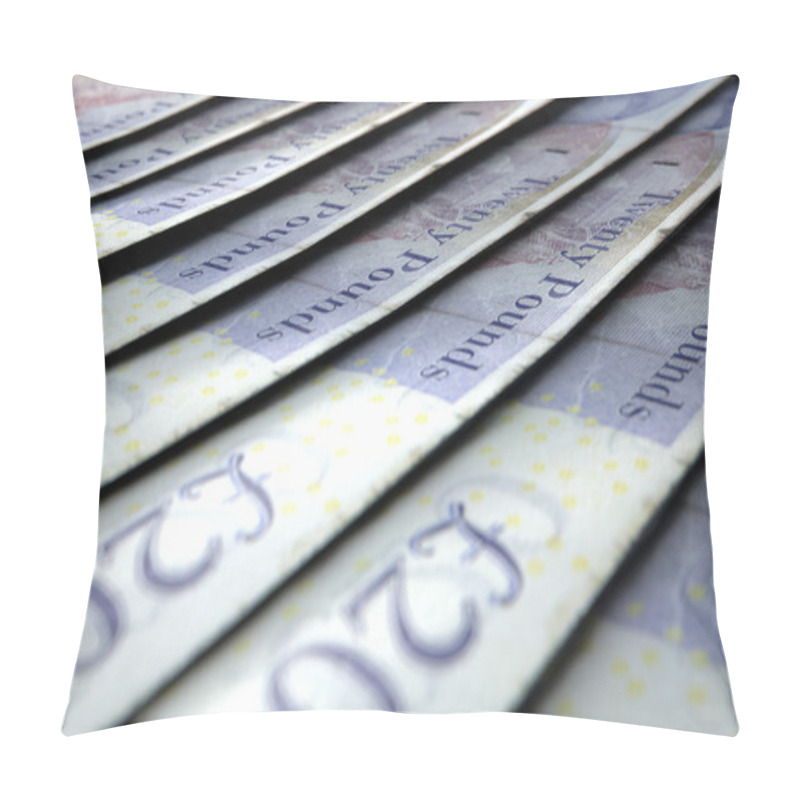 Personality  Lined Up Close-Up Banknotes Pillow Covers