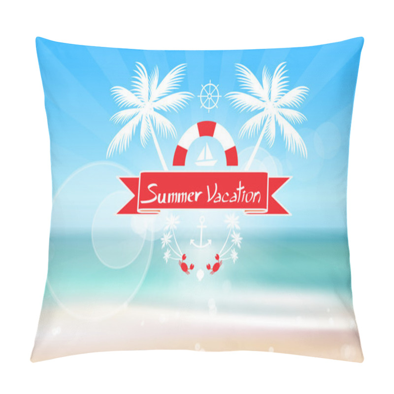 Personality  Summer Vacation  Background Pillow Covers