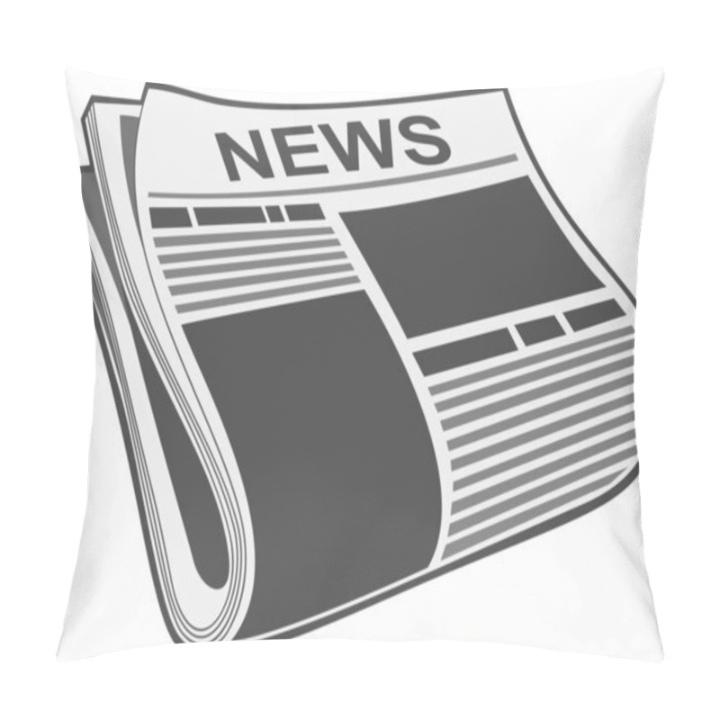 Personality  Newspaper Vector Pillow Covers