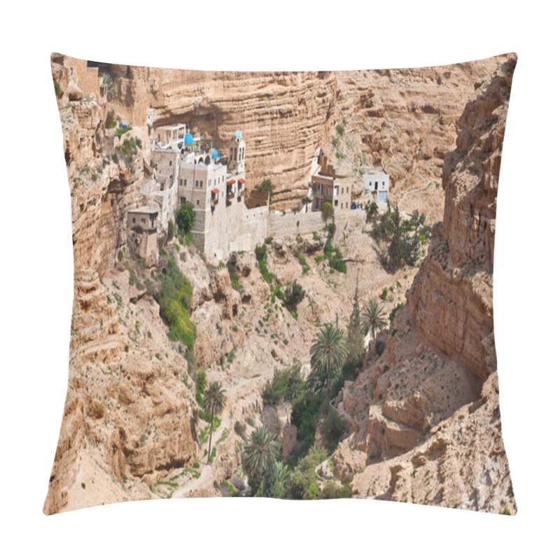 Personality  Monastery Of St. George In Palestine. Pillow Covers