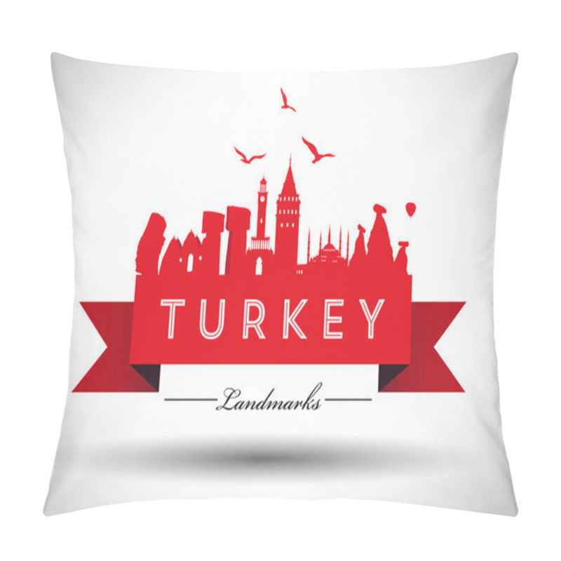 Personality  Turkey Country Skyline Design Pillow Covers