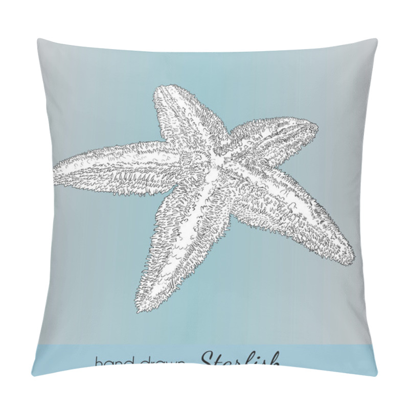 Personality  Hand Drawn Marine Seashell. Vector Illustration For Travel Card, Pillow Covers