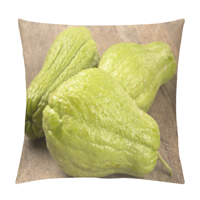 Personality  The Chayote (Sechium Edule) Is A Vegetable Native To South America. Pillow Covers