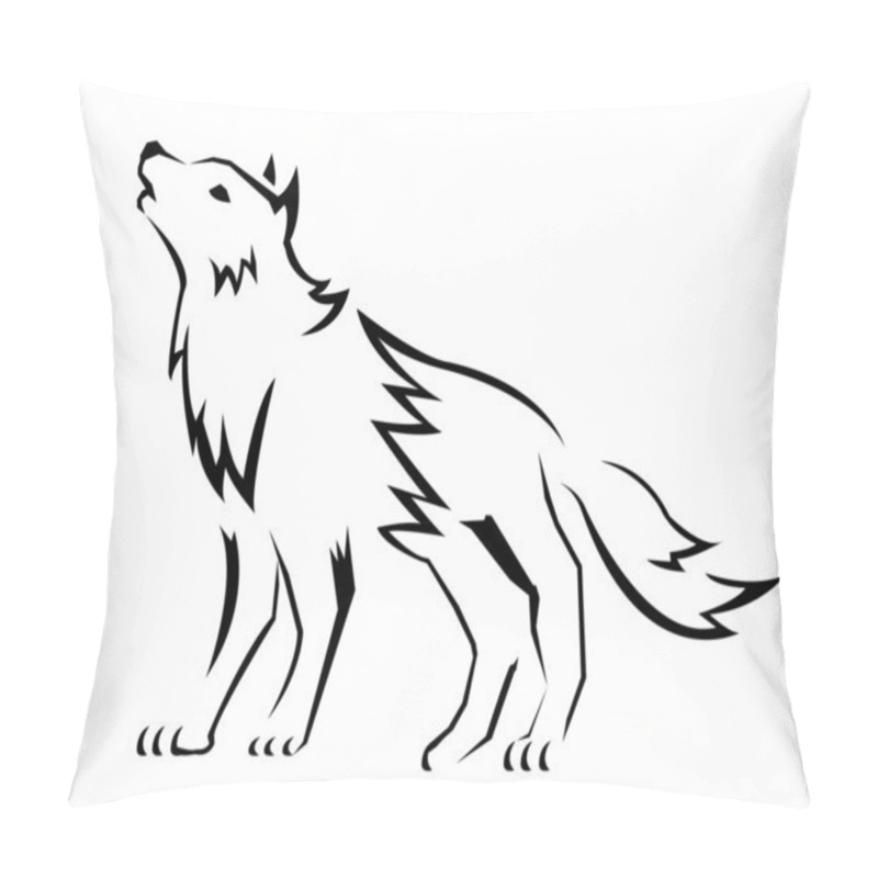 Personality  Wolf Vector Pillow Covers