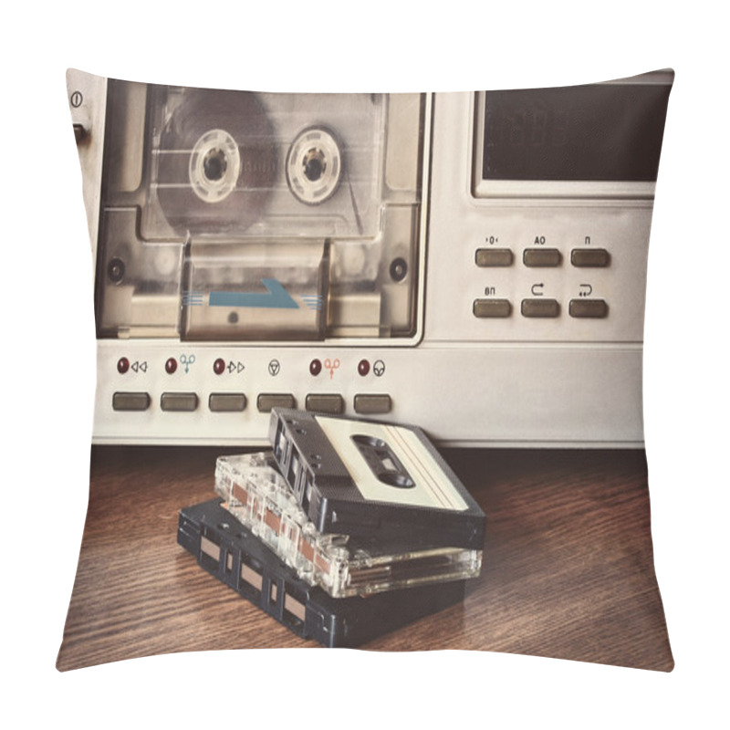 Personality  Old Cassette Recorder Pillow Covers