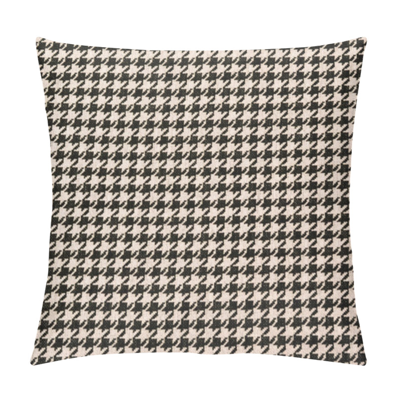 Personality  Black And Pink Houndstooth Pattern. Dogstooth Check Design As Background. Pillow Covers