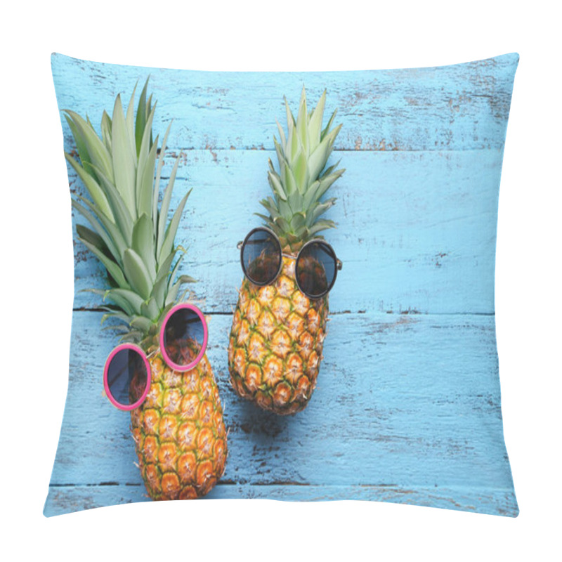 Personality  Ripe Pineapples With Sunglasses  Pillow Covers