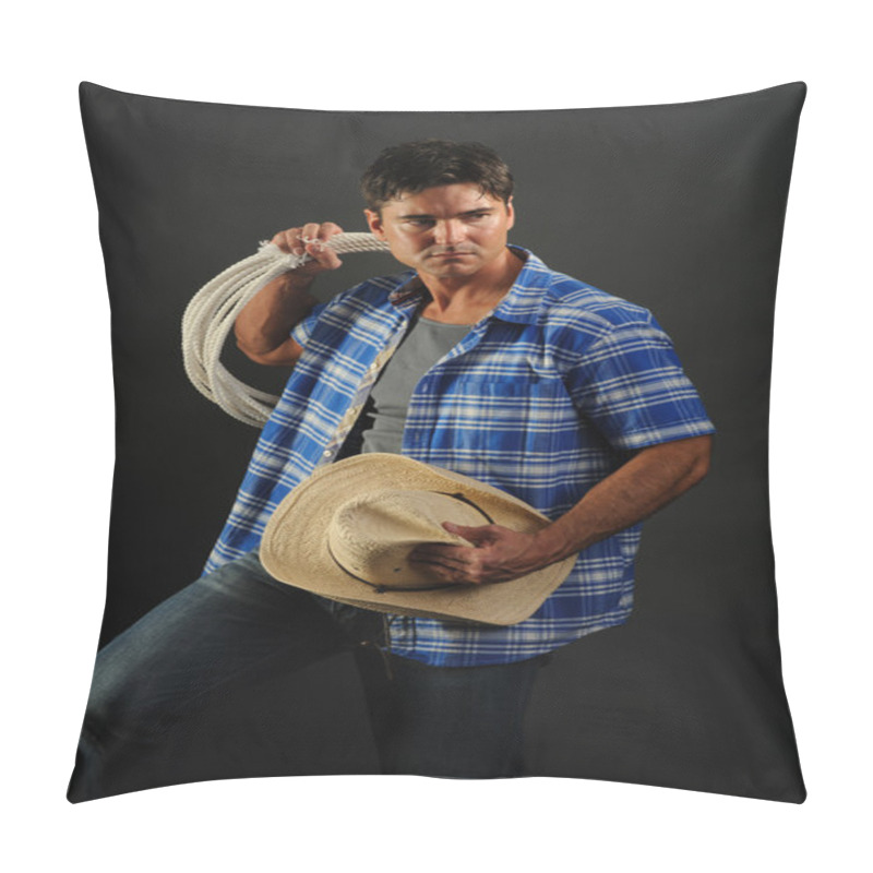 Personality  Handsome Cowboy Pillow Covers