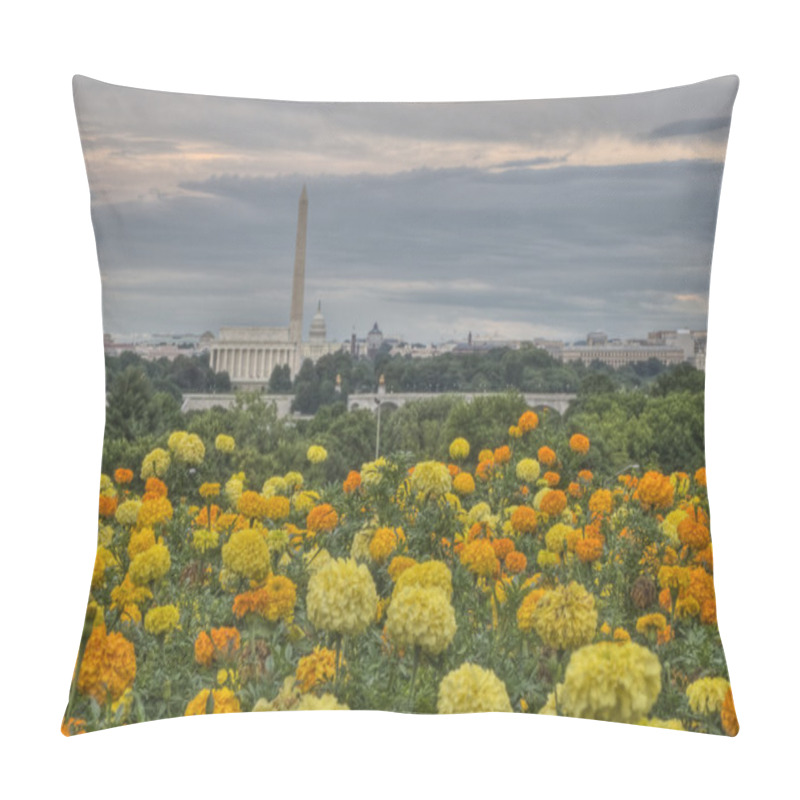 Personality  Washington DC Skyline HDR Pillow Covers