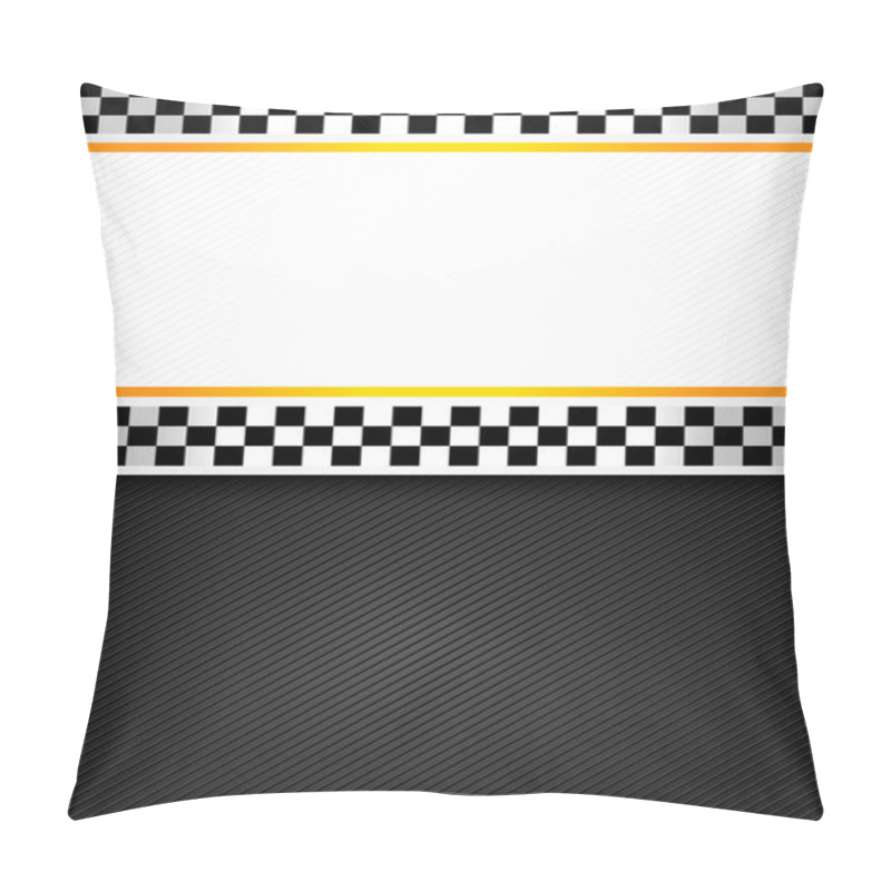 Personality  Taxi Blank Racing Background Pillow Covers