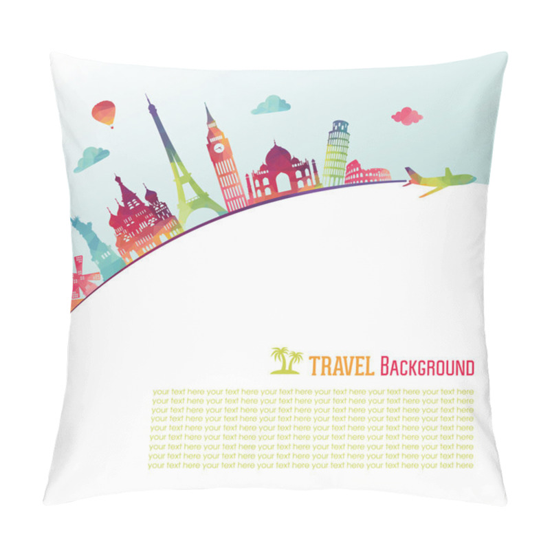 Personality  Europe Skyline Detailed Silhouette. Pillow Covers