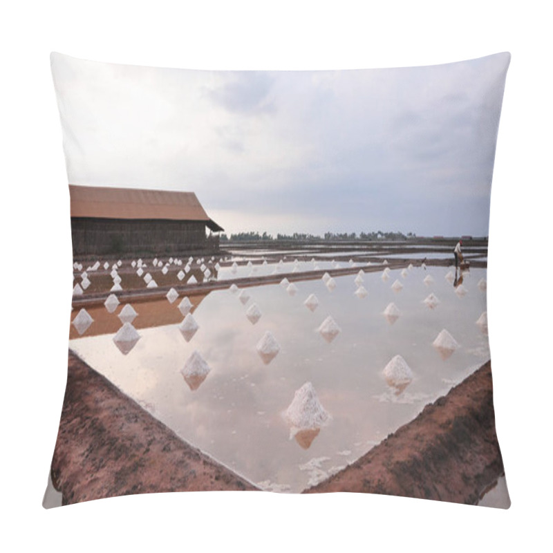 Personality  Salt Field In Kampot, Cambodia Pillow Covers