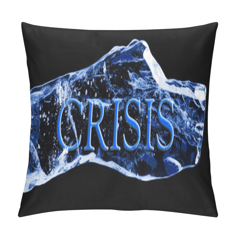 Personality  Word CRISIS Frozen In The Ice Pillow Covers