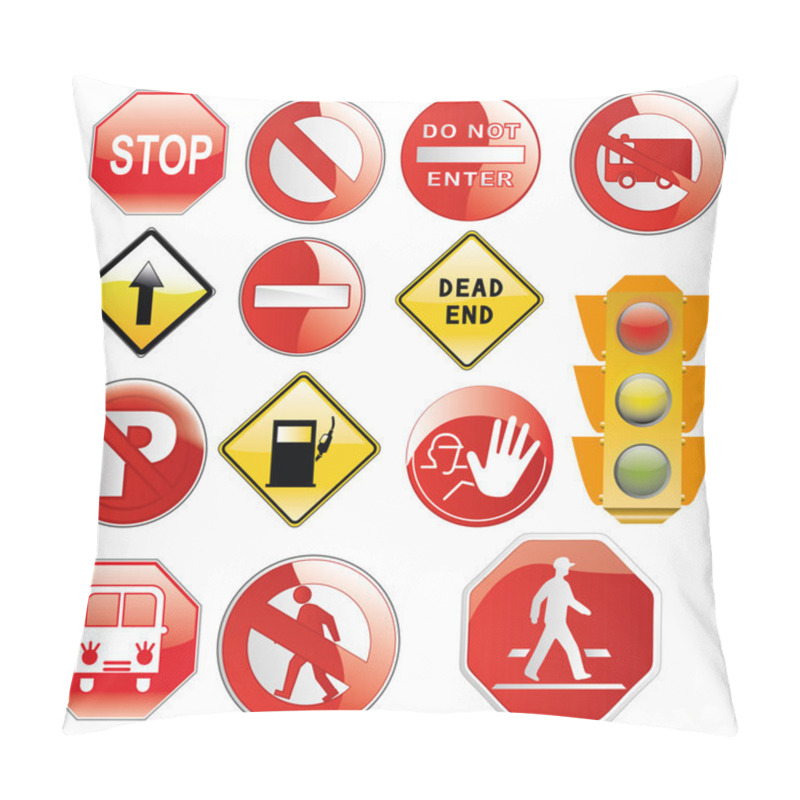 Personality  Traffic Signals Pillow Covers