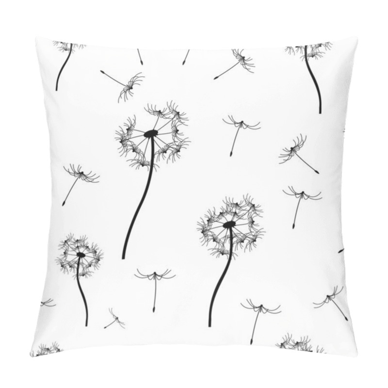 Personality  Seamless Pattern Dandelion Pillow Covers