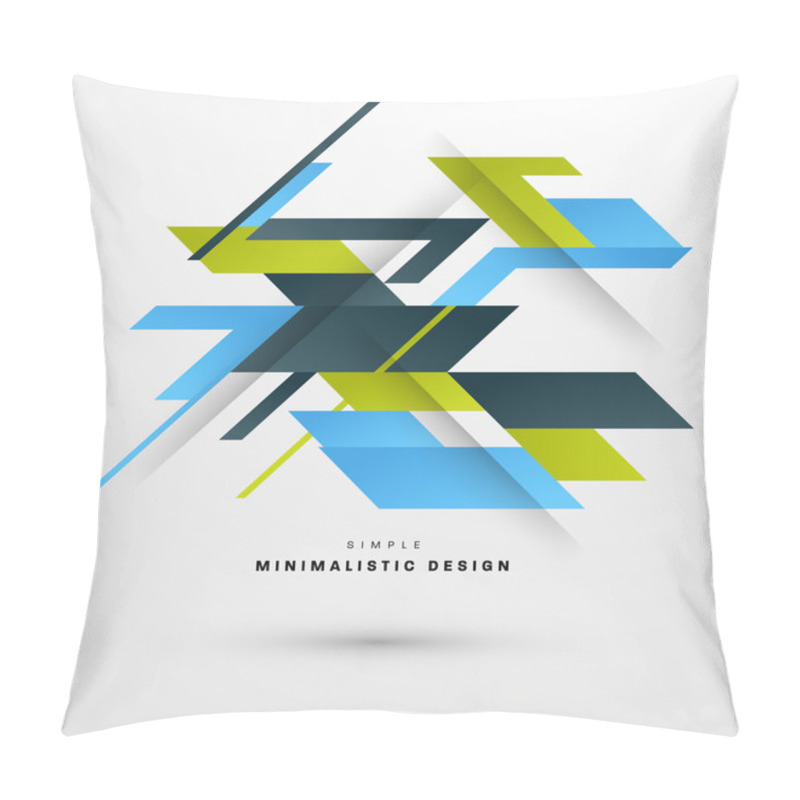 Personality  Geometric Background With Triangles Pattern Pillow Covers